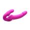 Evoke Vibrating Strapless Strap-On - Pink