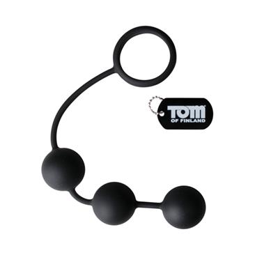 Tom of Finland Silicone Cock Ring with 3 Weighteds