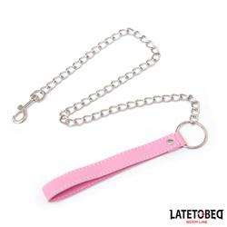 Metal Chain PU Leash