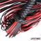 Red Black Barbed Flogger
