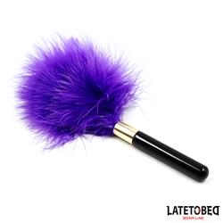 Gold Metal Feather Tickler