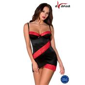 ODINA Chemise Black/Red