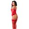 Basque, G-String, Gloves and Stockings-ML
