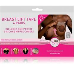 Breast lift + Silicone nipple covers Cup A-C Brown