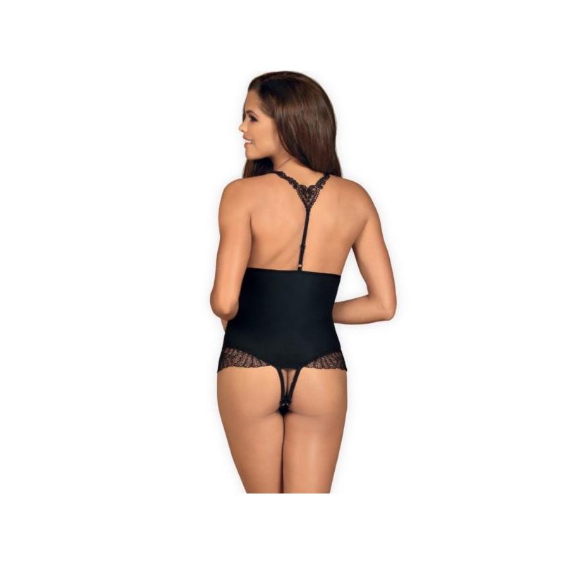 Chiccanta Crotchless Teddy Black