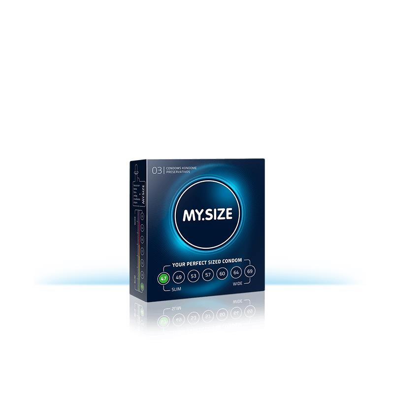 My Size Natural Latex Condom Size 47 Box of 3 Units