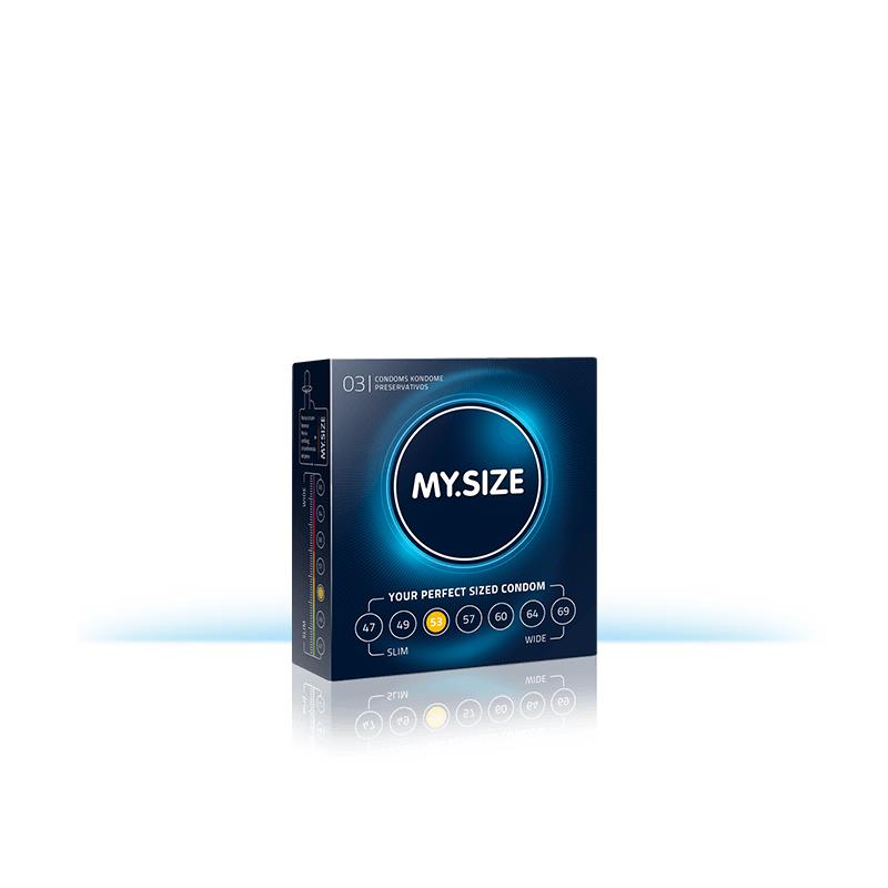 My Size Natural Latex Condom Size 53 Box of 3 Units