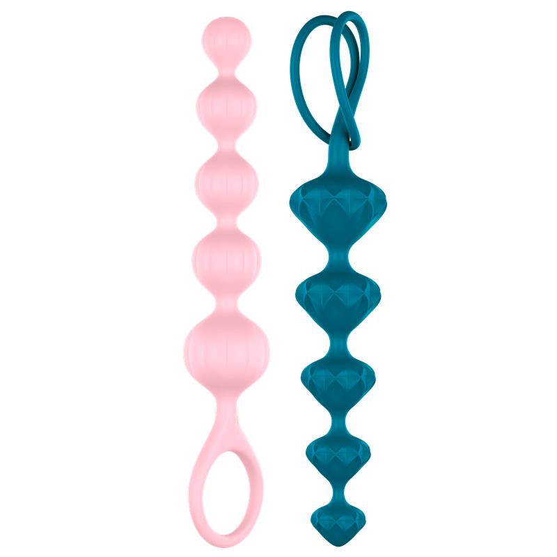 Set of 2 Anal Beads Colored