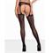 OB Garter stockings S314 czarny-One Size (S-L)