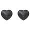 Heart Nipple Stickers with Diamonds OS