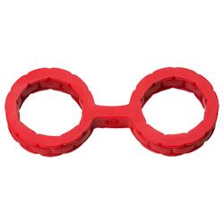 Japanese Bondage Silicone Handcuffs - Red