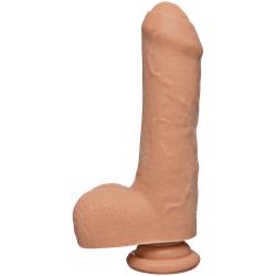 Dildo Dual Density Uncut D con Testículos 7" Ultraskyn Vanilla