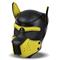 Hound Dog Hood with Remov. Muzzle Black & Yellow L