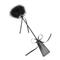 Feather Tickler and Paddle 49 cm Black