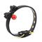 Collar with Bow and Rattle 44 cm Black/Red