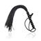 6 Beads Handle Mini Silicone Flogger Black