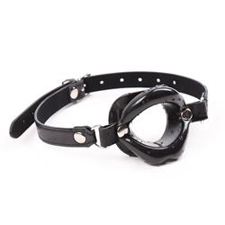 Lip Gag with Strap Black