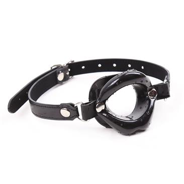 Lip Gag with Strap Black