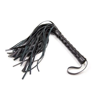 Diamond Pattern Flogger Black