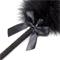 Nylon Rope Wand With Bowknot Feather Tickler Black