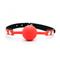 Silicone Ball Gag Black/Red