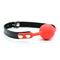 Silicone Ball Gag Black/Red