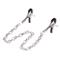 Nipple Clamps with Chain Silver