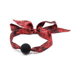 Silicone Ball Gag Red/Black