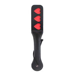 Vegan Leather Paddle with Hearts 32 cm