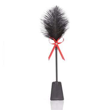 Ostrich Feather Tickler and Paddle Combo with Bowk