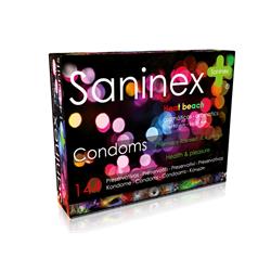 Saninex condoms 144 uds. heat beach
