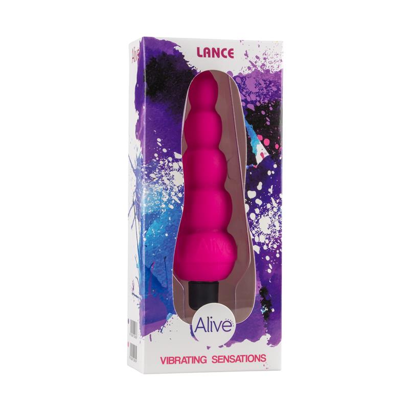 Butt Plug Lance Pink Silicone 14 cm