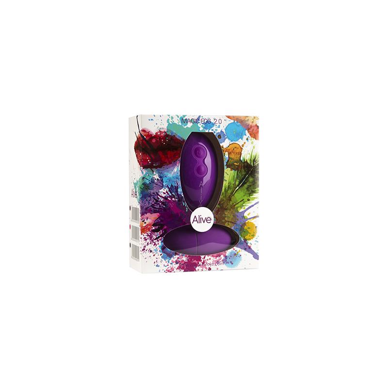 Vibrating Egg Magic Egg Purple 7.5 cm