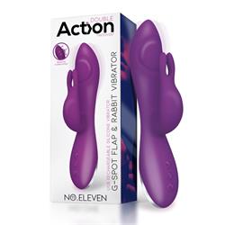 No. Eleven Vibrator with Bunny, G-Spot and Pulse Function Magnetic USB Silicone