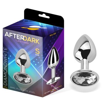 Diamond White S Anal Plug with Jewel