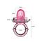 Cook ring,10 functions vibe, tpr material, 3 lr44