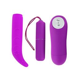 Mini vibrating bullet, silicone sleeve attachment,