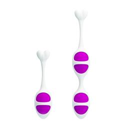 Pretty Love Oval Shaped Kegel Balls Purple