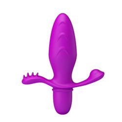 Butt Plug with Vibration Fitch Purple