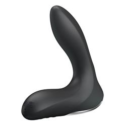 Estimlador Anal Inflable Leonard Silicona USB Negro