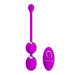 Remote control, rechargeable kegel ball, 12 Functi