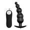 Anal Plug Bubbles Vibrator Black withRemote Control