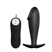 Anal Plug Black with Remote Control