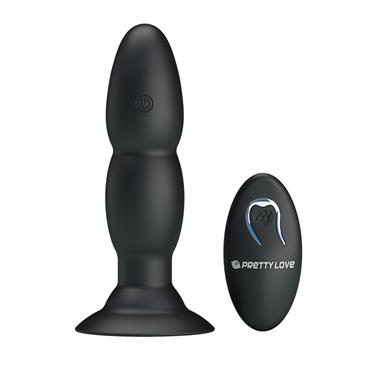 Remote control, butt plug with suction base, visib