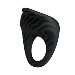 Cock ring with vibration, 100% silicone, one set o