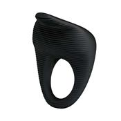 Vibrating Cock Ring Thimble Black