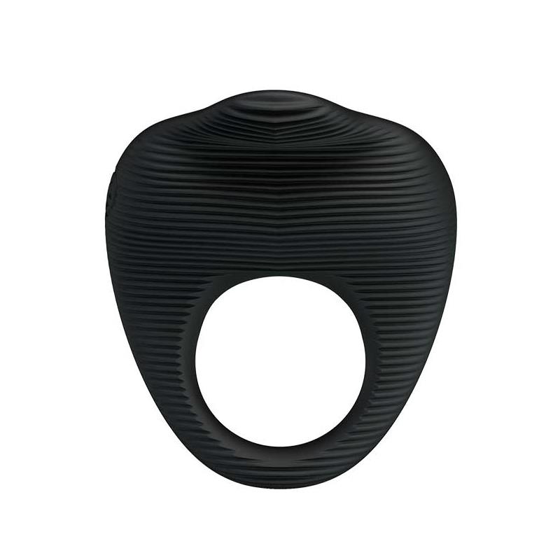 Vibrating Cock Ring Thimble Black