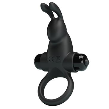 Pretty Love Vibrant Penis Ring I Silicone Black