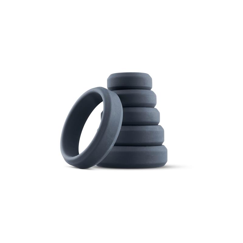 Set 6 Pieces Cock Ring Silicone