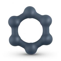 Hexagon Cockring With Steel Balls